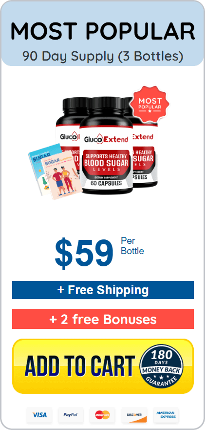 Gluco extend 3 bottle