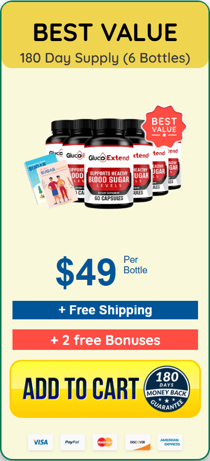 Gluco extend 6 bottle